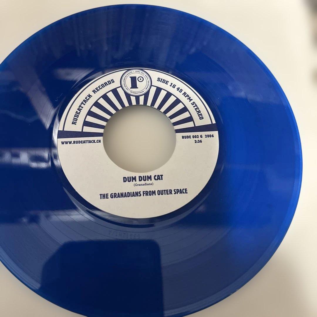 The Aggronauts / Granadians Naphtaline Soup 7" Blue Vinyl Ska Reggae