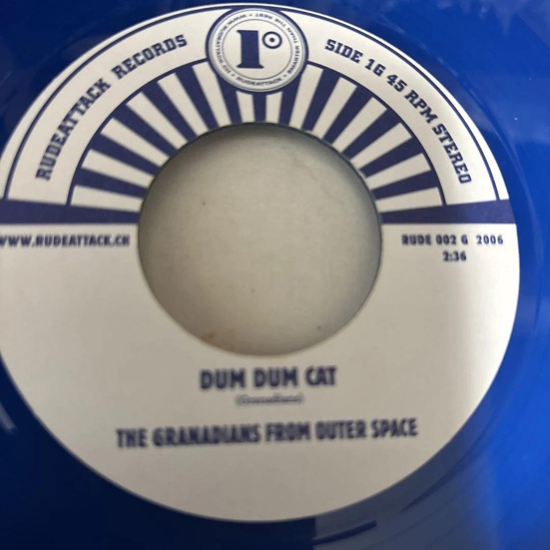 The Aggronauts / Granadians Naphtaline Soup 7" Blue Vinyl Ska Reggae