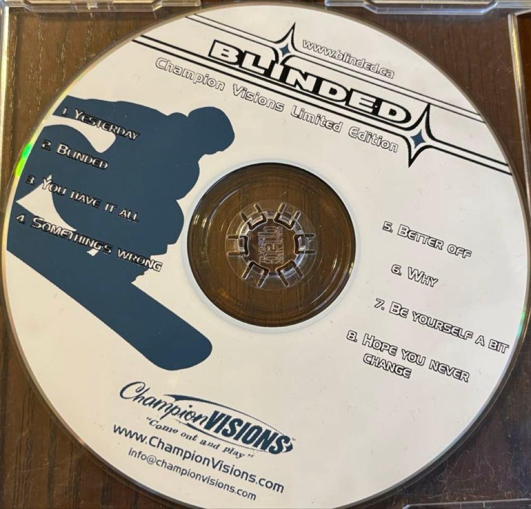Blinded - Champion Visions Limited Edition CD Punk Rock Version Rare Promo