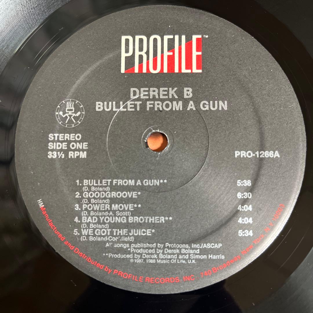 Derek B - Bullet From A Gun LP 1988 UK Hip Hop Profile Records