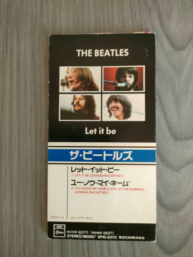 The Beatles Let It Be 8cm CD Single Japan Press XP10-2072 1989