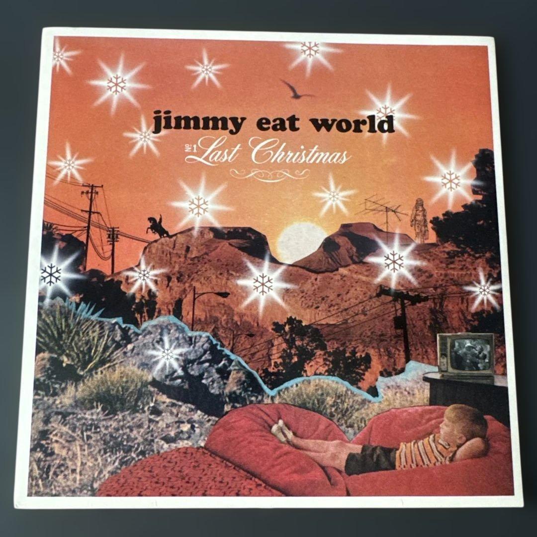 Jimmy Eat World - Last Christmas / Firestarter 7" Green Vinyl Record Rare