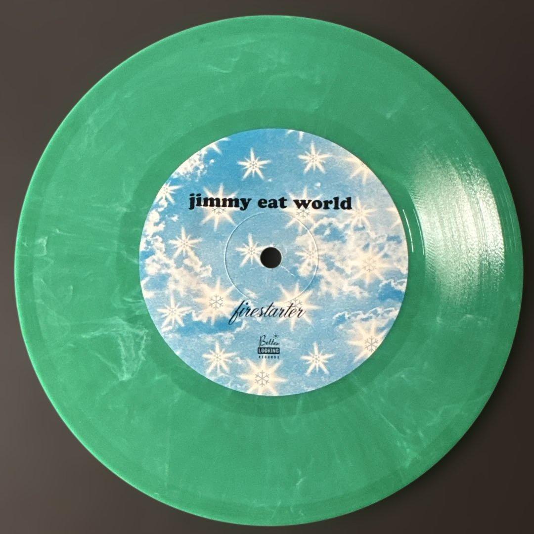 Jimmy Eat World - Last Christmas / Firestarter 7" Green Vinyl Record Rare