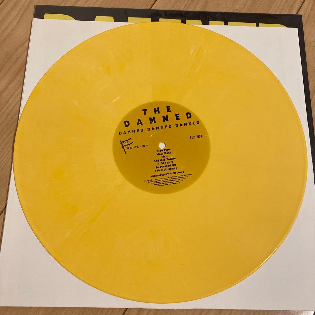 The Damned Damned Damned Damned LP Yellow Vinyl Frontier Punk Classic