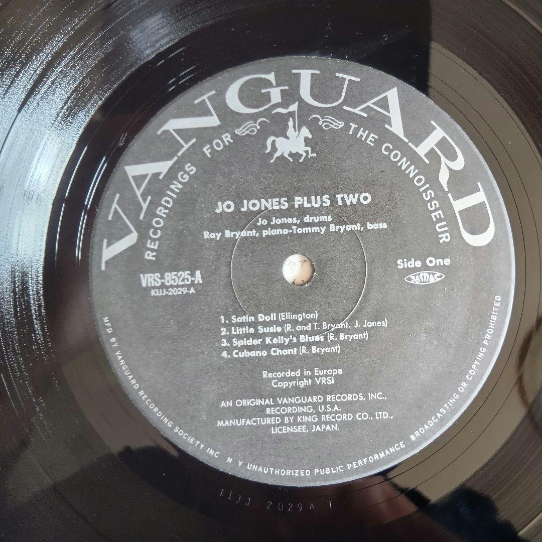 Jo Jones Plus Two Jazz Record Mono VG+ Vanguard Limited Edition | Japansoundstore