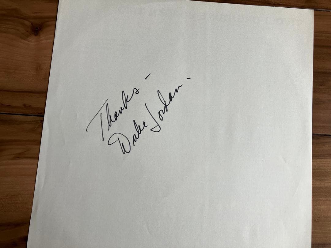 Duke Jordan Trio - Tivoli One LP Japan Pressing SIGNED by Duke Jordan