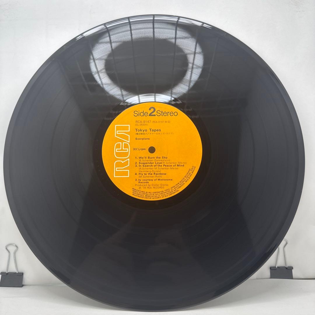 Scorpions Tokyo Tapes 2LP Vinyl Record Japan 1978 Live Original w/ Obi