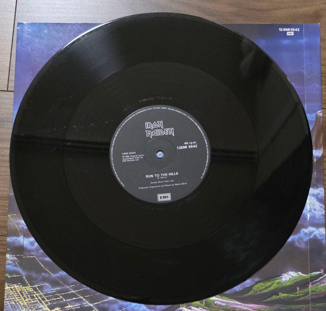 Iron Maiden Run To The Hills 12" Vinyl Record EMI 12EMI 5542 Heavy Metal