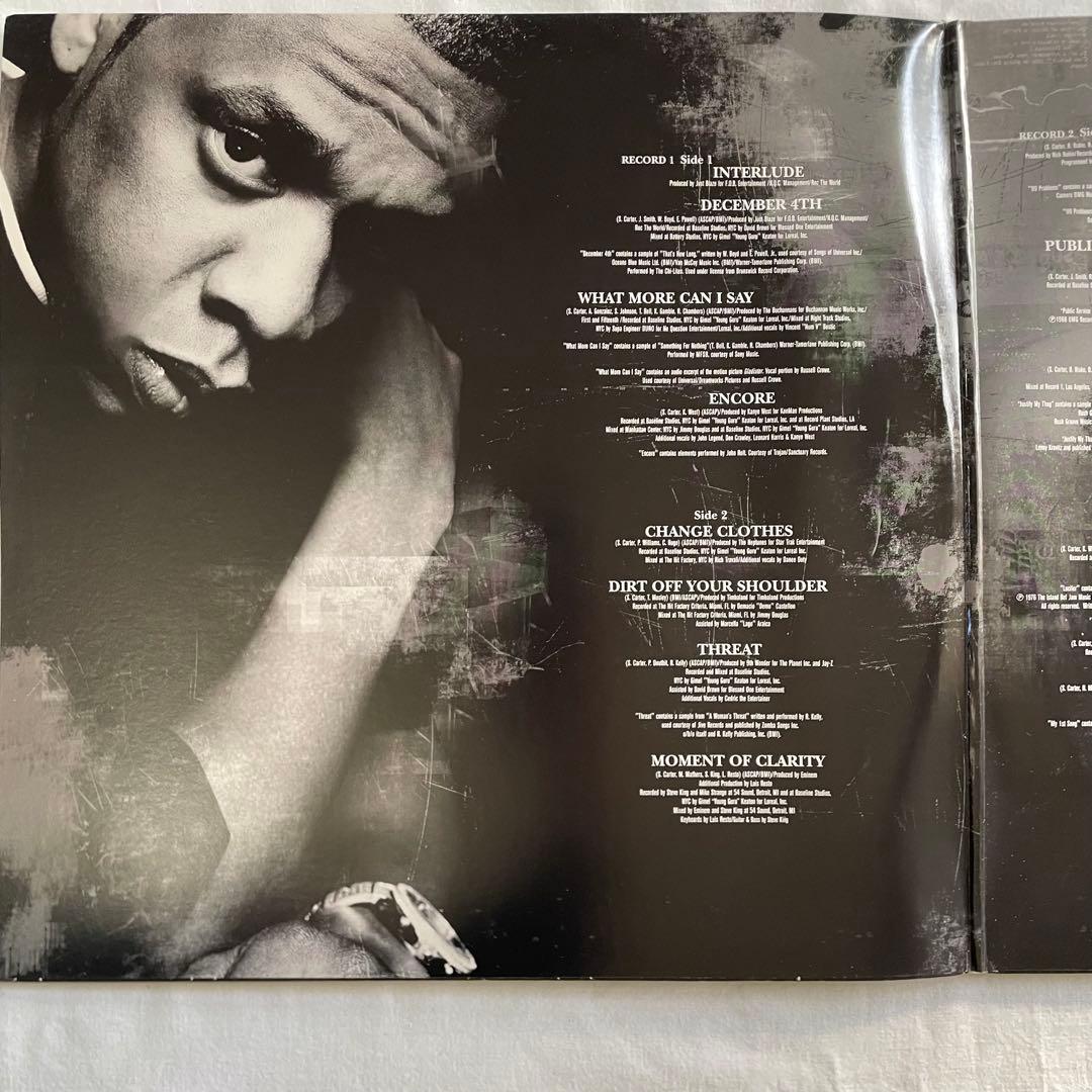 Jay-Z - The Black Album 2LP Vinyl Record 2003 Roc-A-Fella Hip Hop Classic