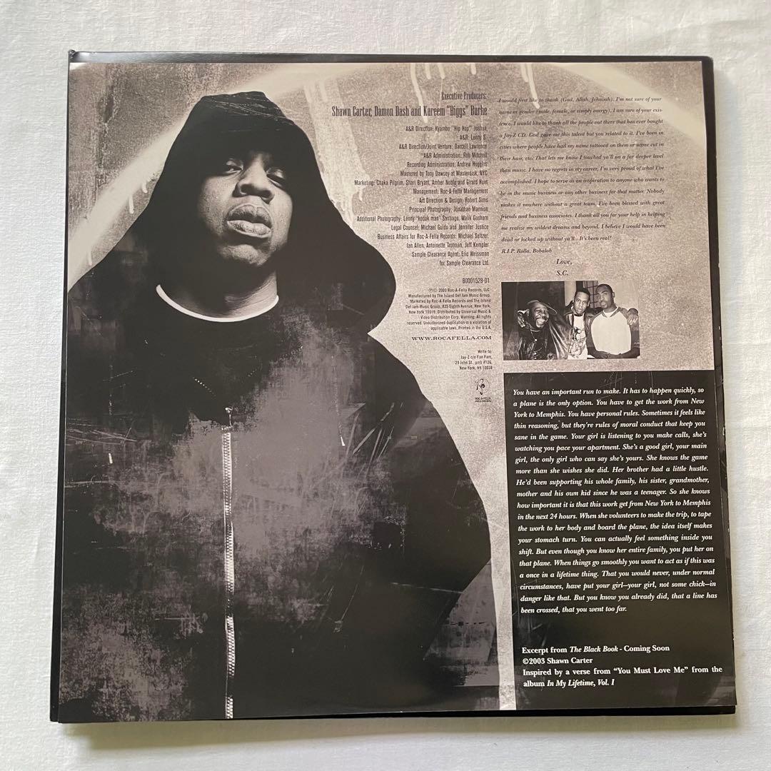 Jay-Z - The Black Album 2LP Vinyl Record 2003 Roc-A-Fella Hip Hop Classic