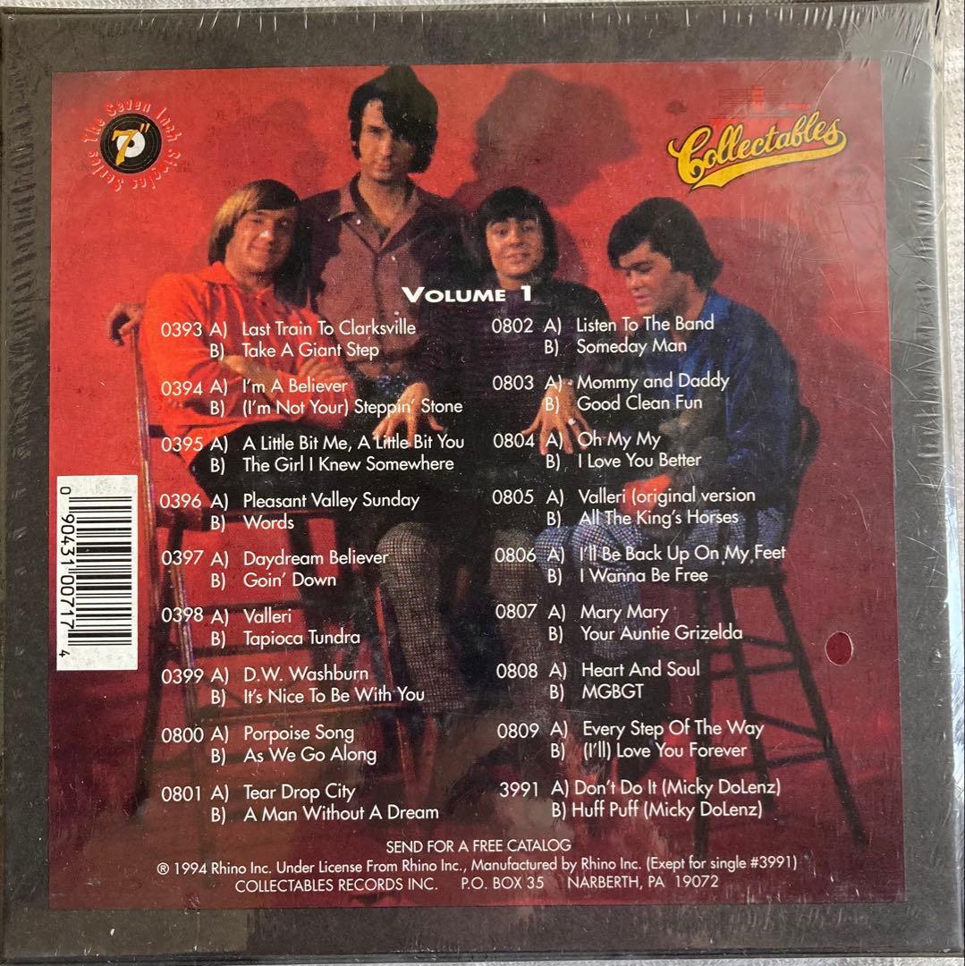 The Monkees 18 Great Singles Vol 1 Colored Vinyl 7-inch Box Set 1994 USA