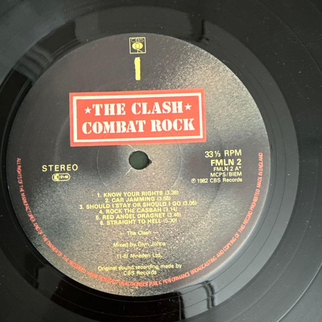 The Clash Combat Rock Vinyl LP 1982 Original Punk New Wave