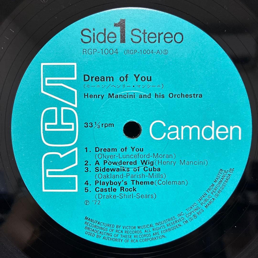 Henry Mancini - Dream Of You (Moanin') Japan LP RCA Camden RGP-1004 Jazz Lounge