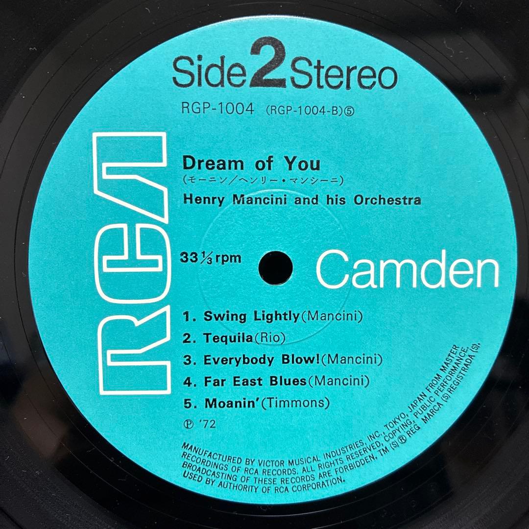 Henry Mancini - Dream Of You (Moanin') Japan LP RCA Camden RGP-1004 Jazz Lounge