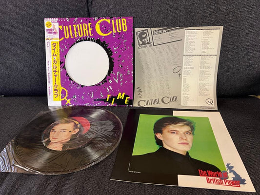 Culture Club - Time (Picture Disc LP) Japan Press w/ Obi & Insert New Wave 80s