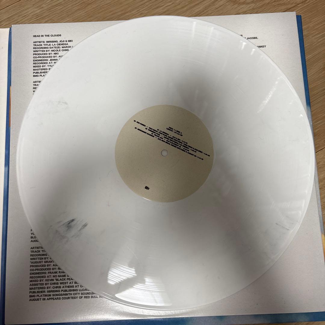 88rising - Head In The Clouds 2LP White Vinyl Compilation Joji Rich Brian