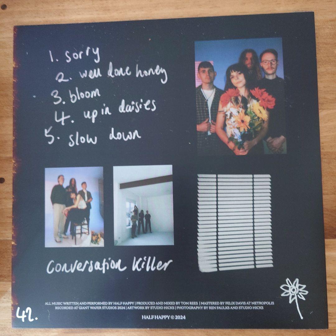 Half Happy - Conversation Killer EP Signed Vinyl Autographed Rare Dream Pop