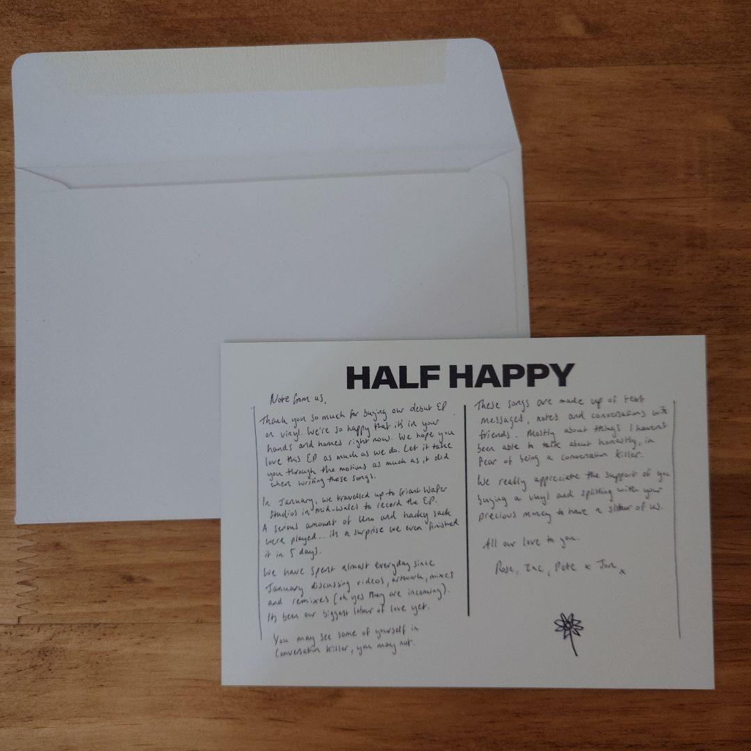 Half Happy - Conversation Killer EP Signed Vinyl Autographed Rare Dream Pop
