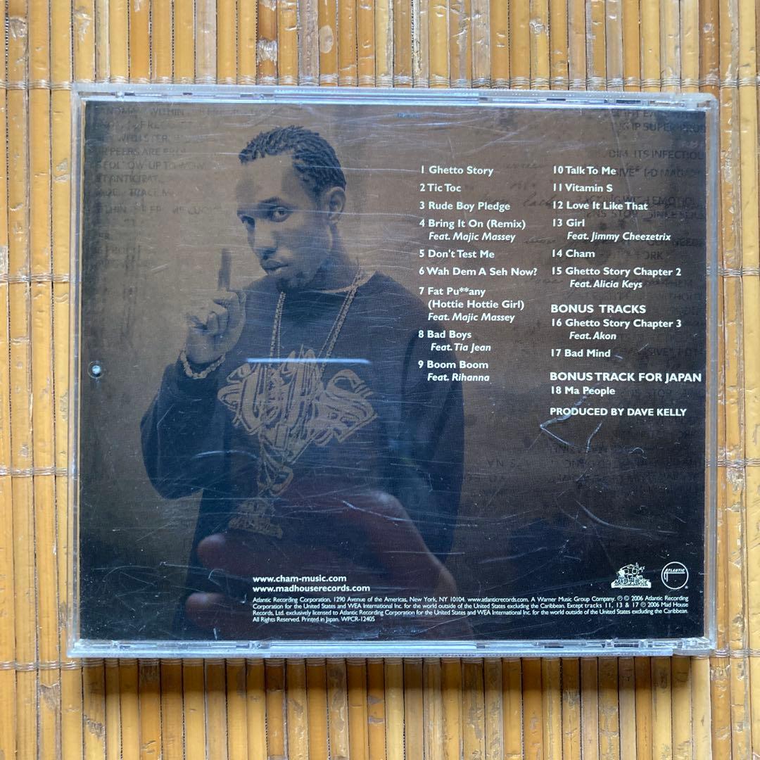 Cham - Ghetto Story Japan CD 2006, with OBI, 18 Tracks, Rare Japan Bonus Track