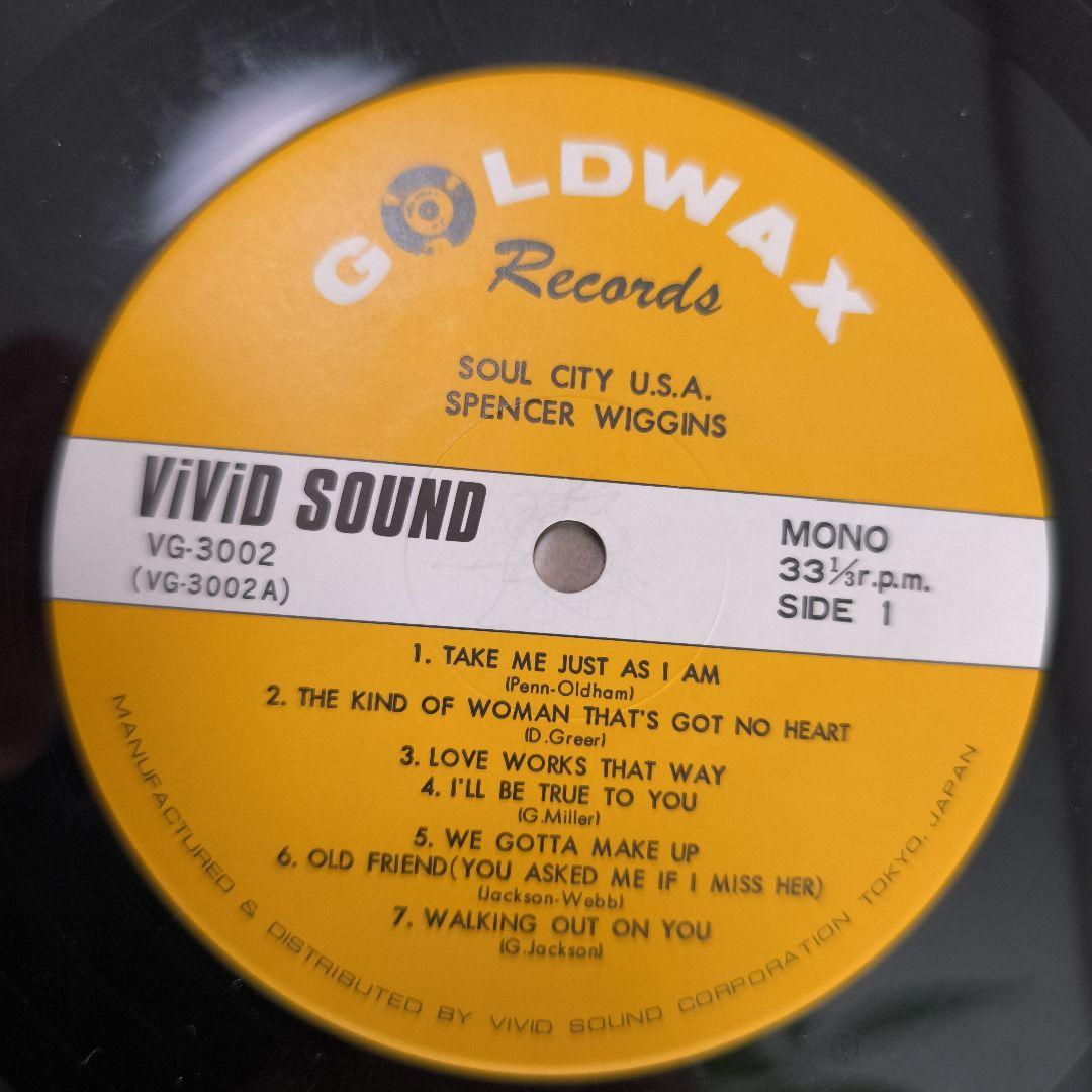 Spencer Wiggins - Soul City U.S.A. Vinyl LP 1977 Japan Pressing Deep Soul
