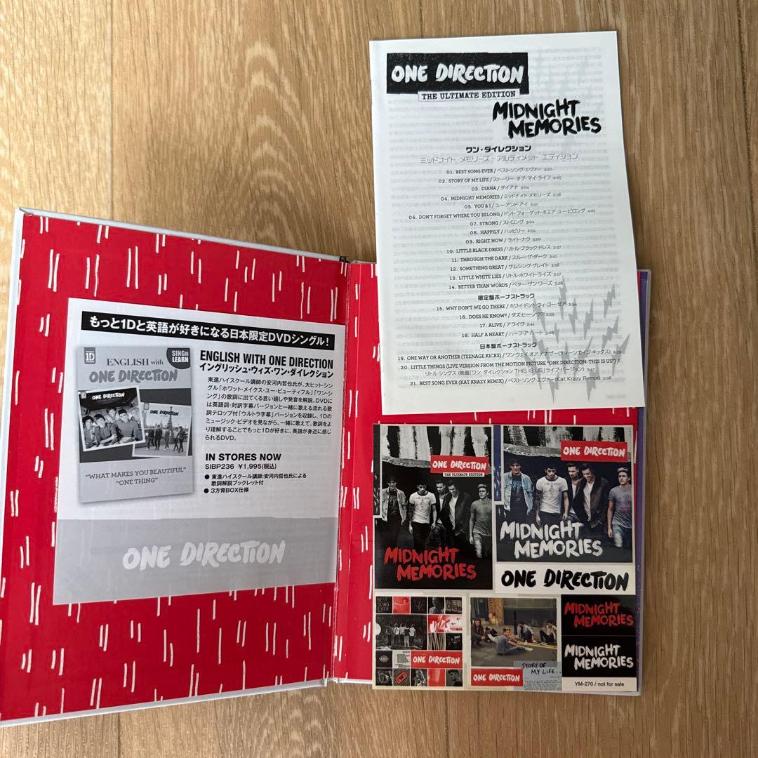One Direction Midnight Memories The Ultimate Edition Japan Press CD w/ Bonus