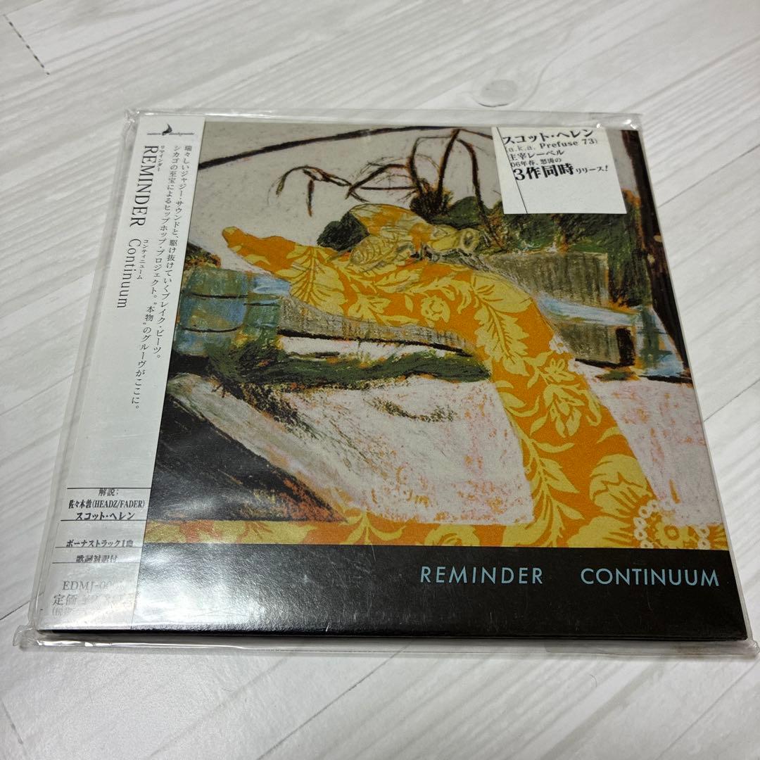 Reminder - Continuum CD Japan Press 2006 Mini LP Paper Sleeve with OBI