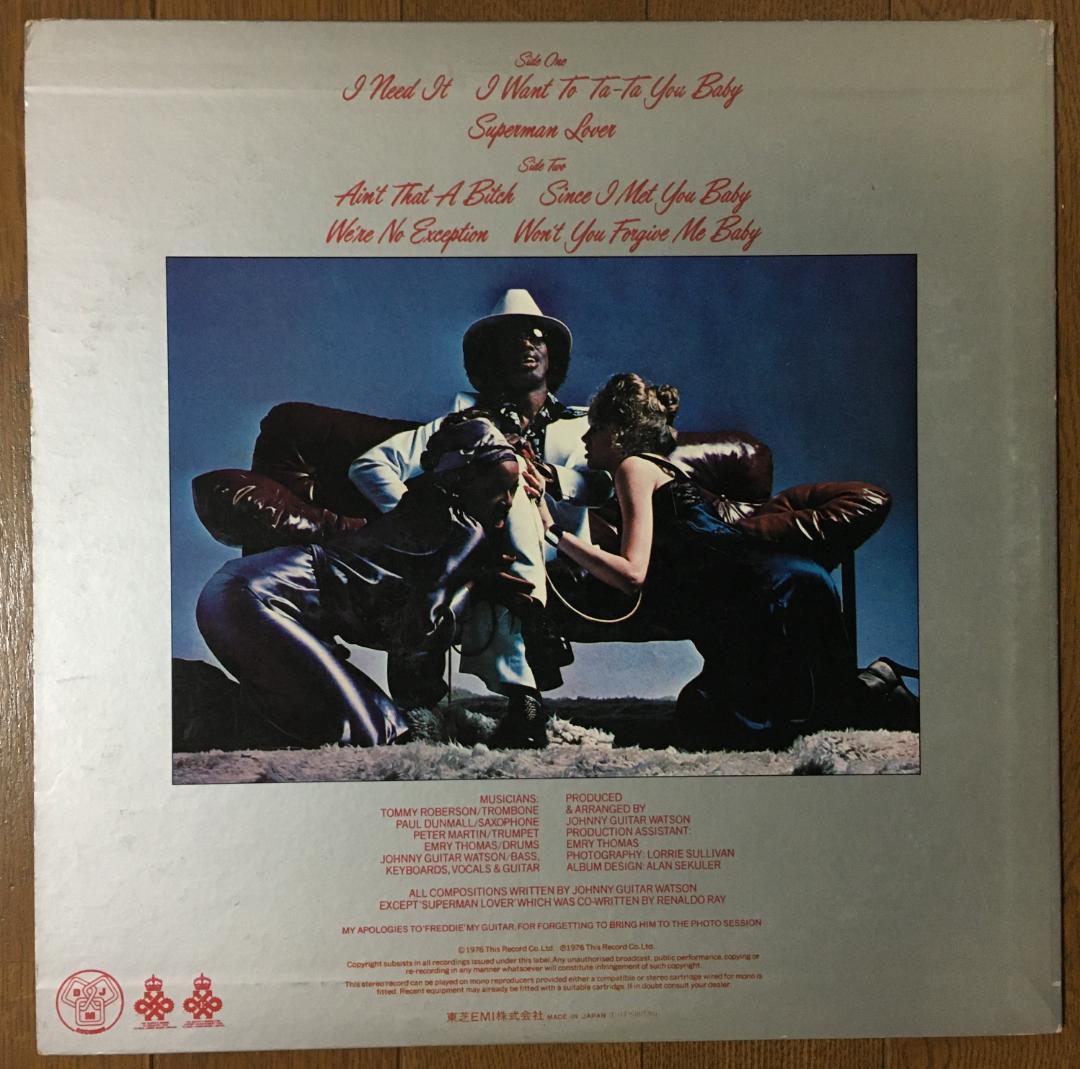 Johnny Guitar Watson - Ain't That A Bitch LP Japan Funk Blues Vinyl Record