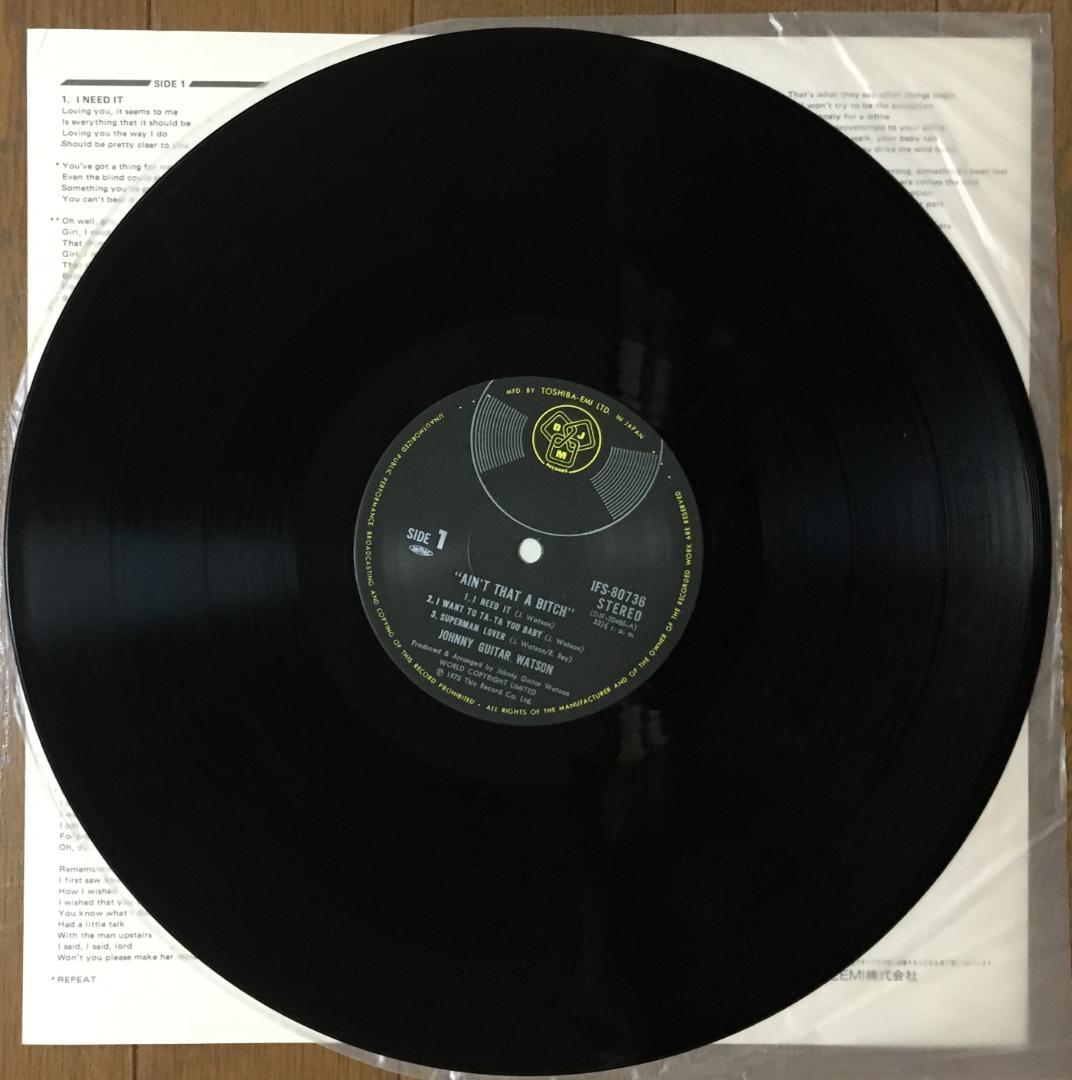 Johnny Guitar Watson - Ain't That A Bitch LP Japan Funk Blues Vinyl Record