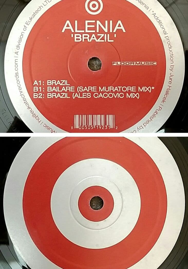 Alenia - Brazil 12-inch Vinyl EP Record Club House Techno Dance