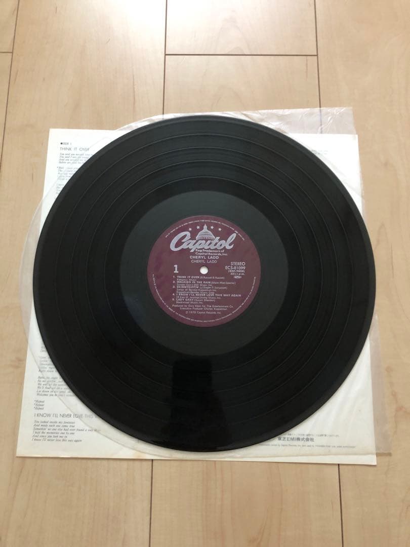 CHERYL LADD S/T LP Japan Original Vinyl Record + OBI + Lyric Sheet ECS-81099