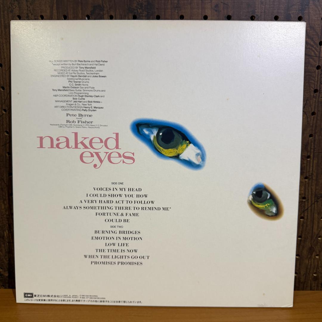 Naked Eyes - Burning Bridges Vinyl LP 1983 Japan EMI EMS-81599 Synth Pop