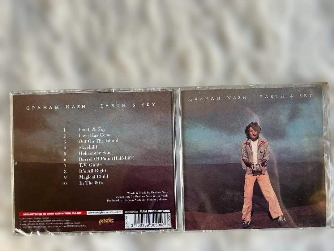 Graham Nash - Earth & Sky CD Magic Records Remastered Import OOP