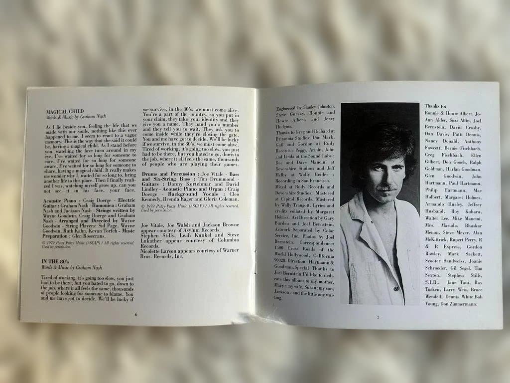 Graham Nash - Earth & Sky CD Magic Records Remastered Import OOP