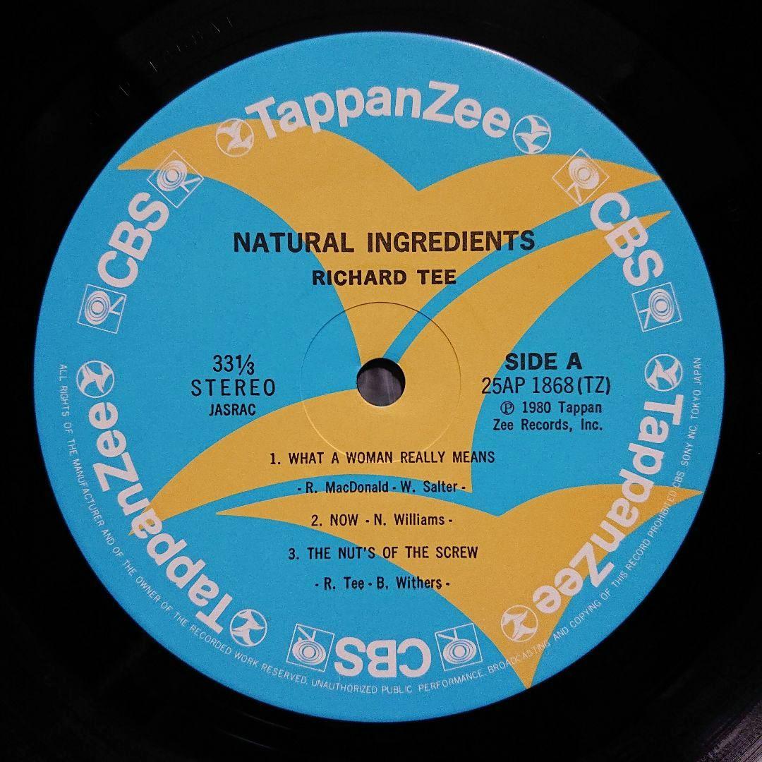 Richard Tee Natural Ingredients LP 1980 Japan CBS/Sony Jazz Funk Used | Japansoundstore