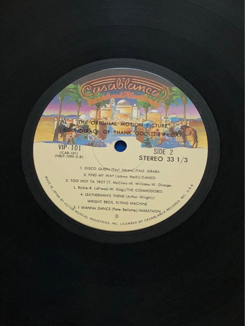 Thank God It's Friday Soundtrack 3LP Japan 1978 VIP-101 Donna Summer Disco