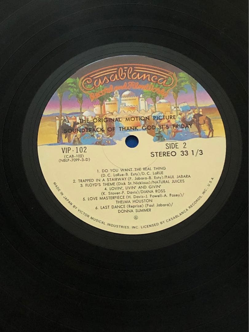 Thank God It's Friday Soundtrack 3LP Japan 1978 VIP-101 Donna Summer Disco
