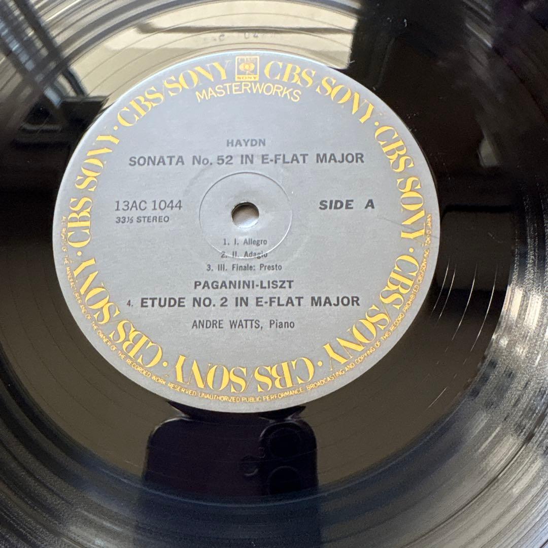 Andre Watts Piano Recital Haydn Sonata No.52 Vinyl LP Japan Record Excellent Con | Japansoundstore