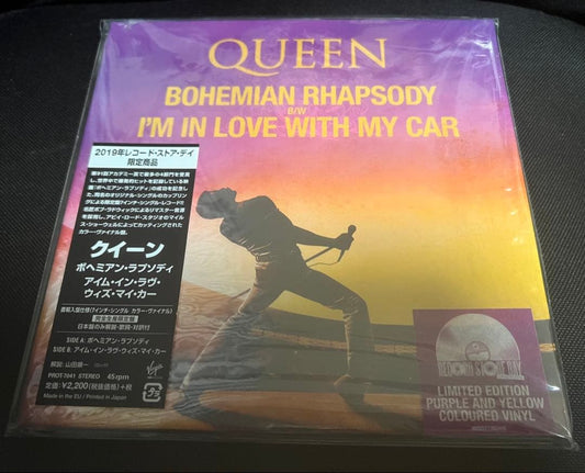 Queen Bohemian Rhapsody 7" Limited Purple Yellow RSD Near Mint | Japansoundstore