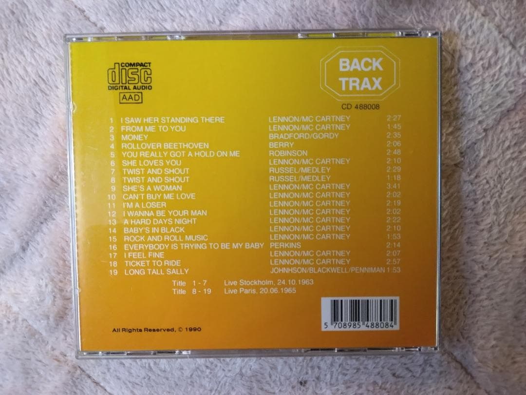 The Beatles Live! Ticket to Ride CD Back Trax Compilation Japan Import 1990