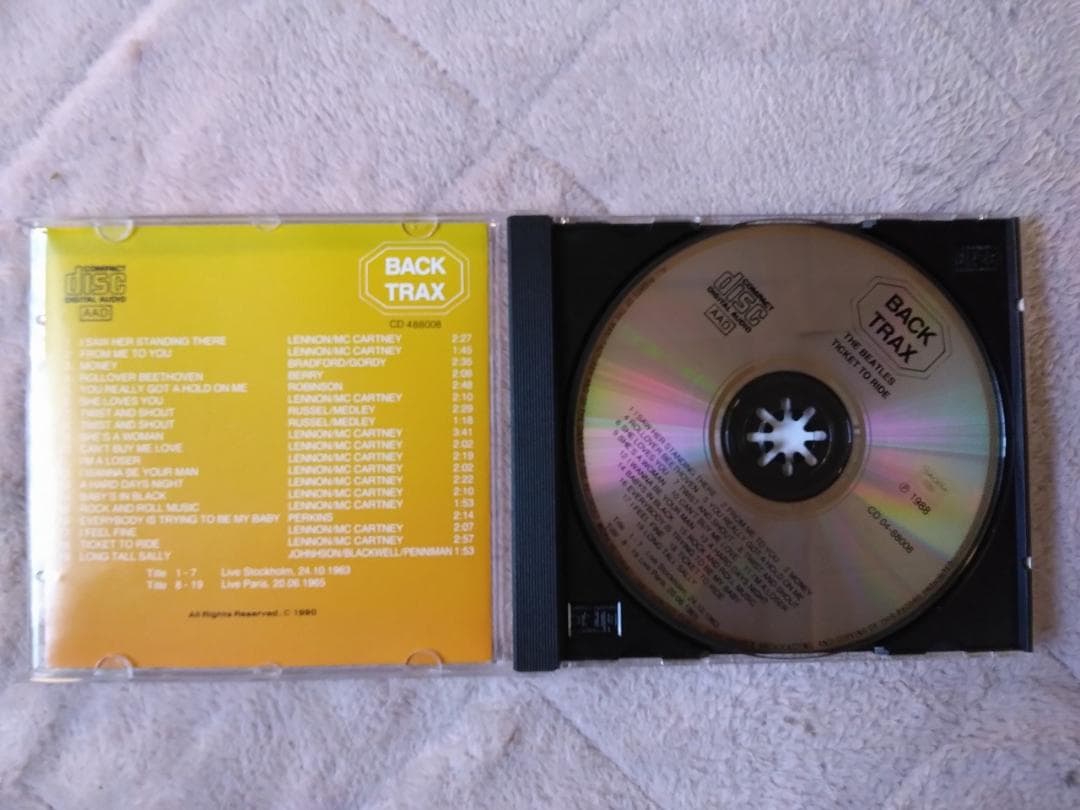 The Beatles Live! Ticket to Ride CD Back Trax Compilation Japan Import 1990