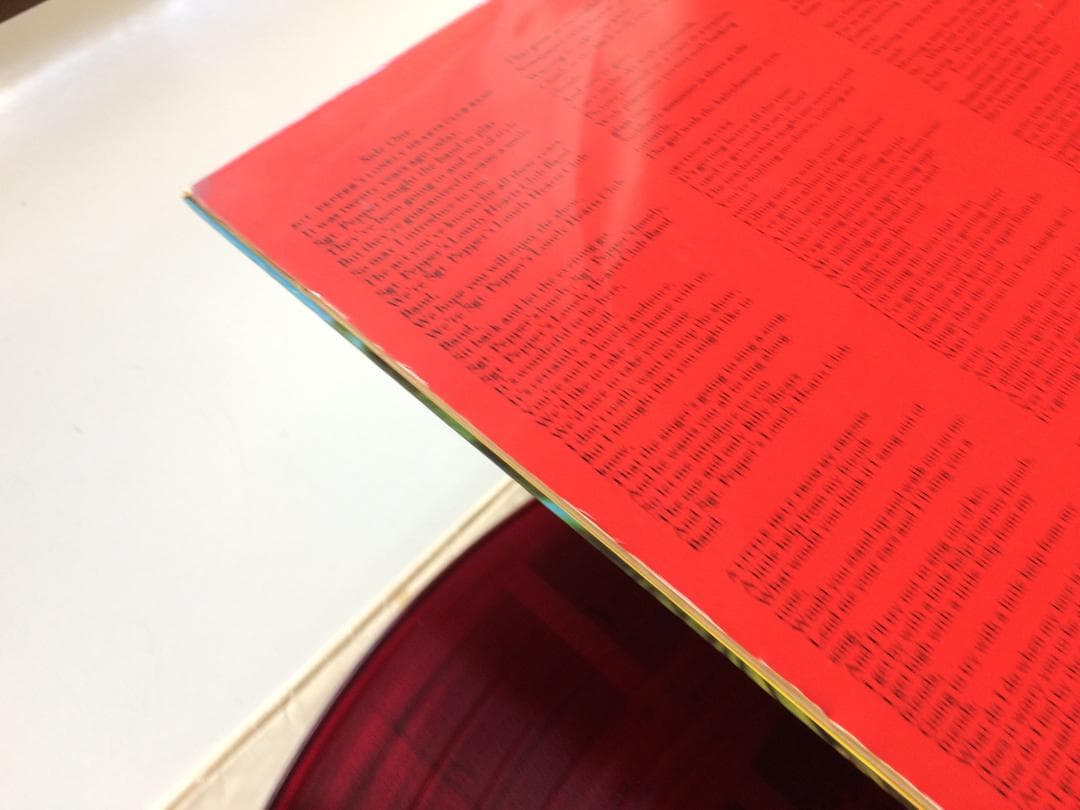 The Beatles Sgt. Pepper's Lonely Hearts Club Band Red Vinyl LP Japan w/ Obi