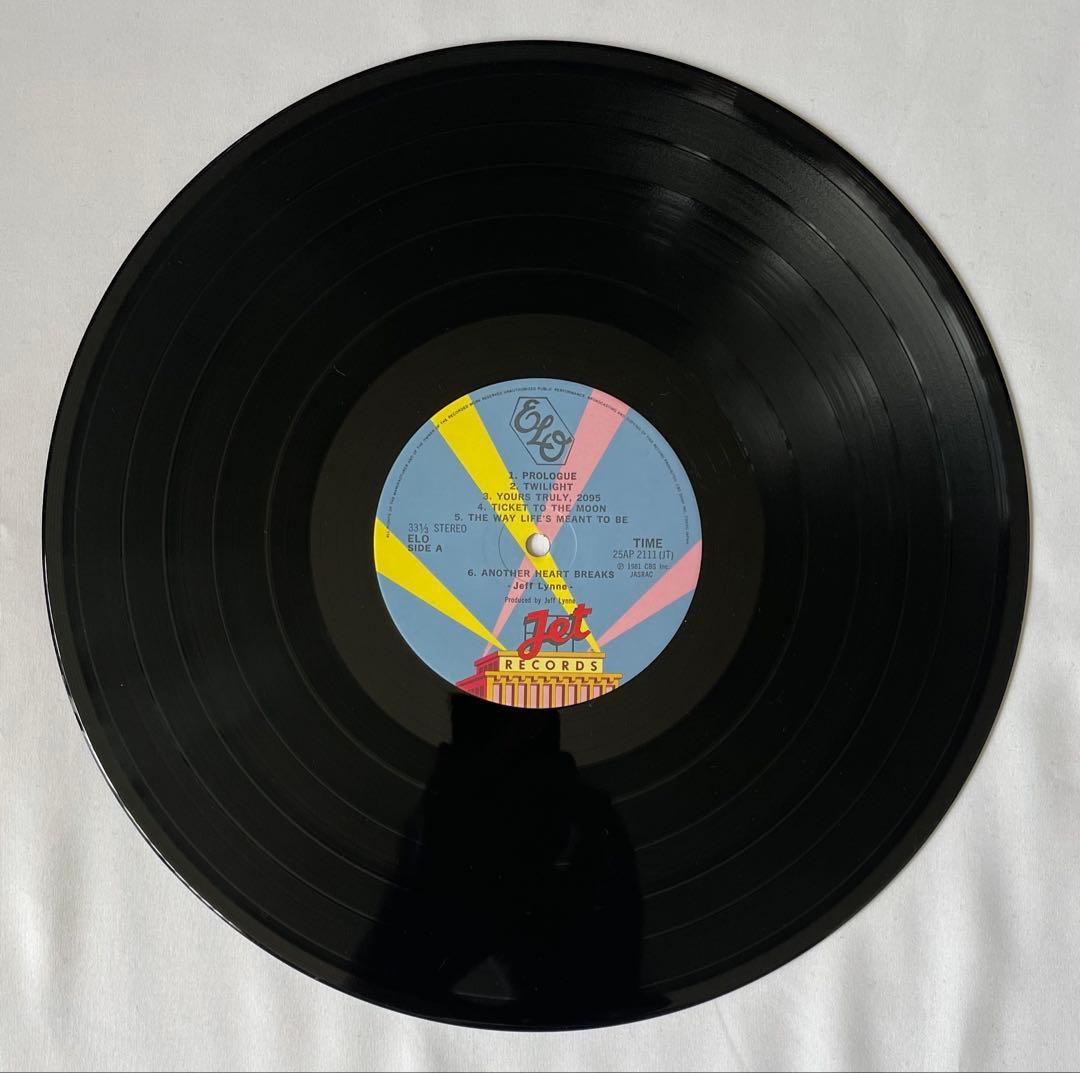 ELO Electric Light Orchestra Time Japan LP Vinyl Record w/ OBI & Lyric Sheet