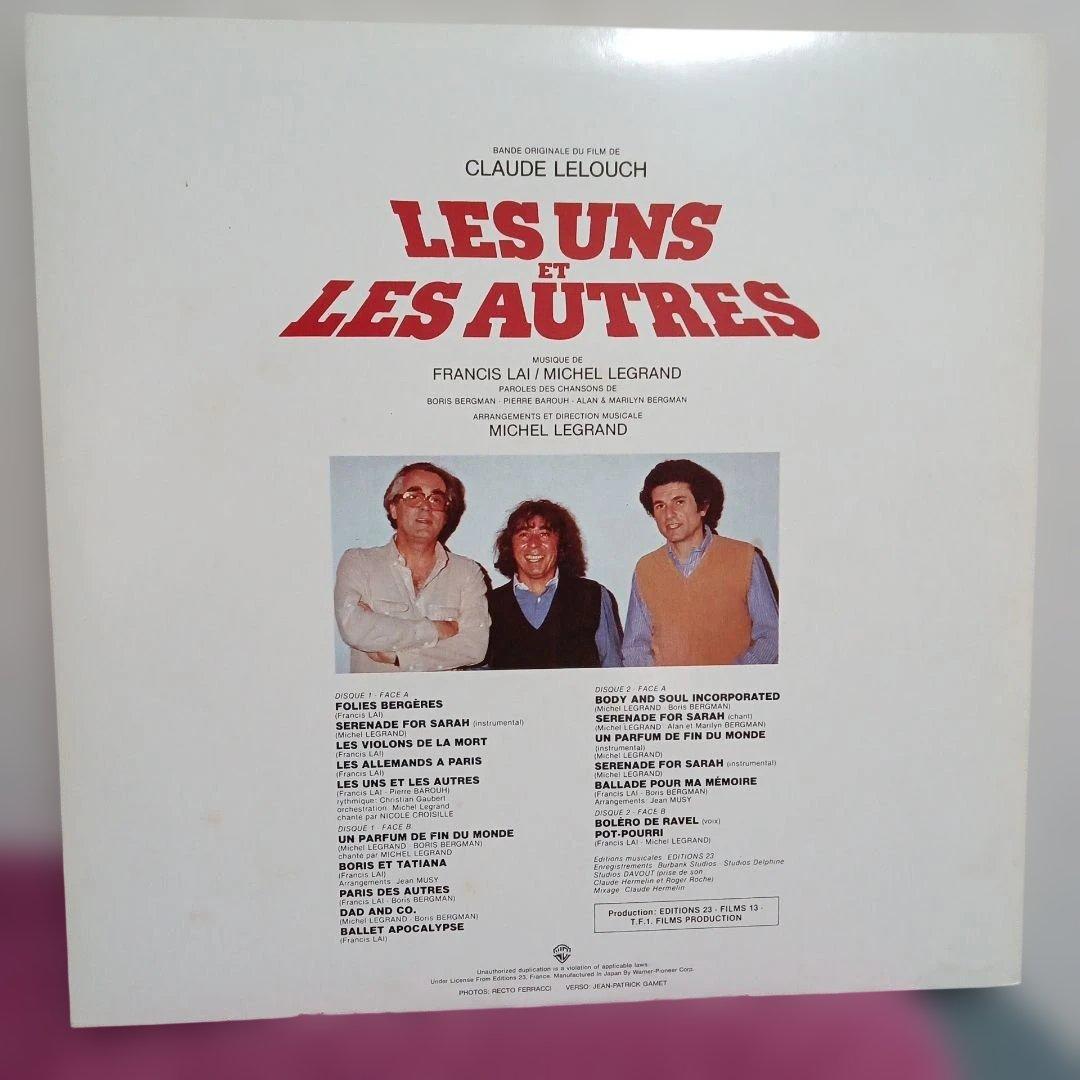Les Uns Et Les Autres Soundtrack 2LP Francis Lai Michel Legrand Japan Vinyl
