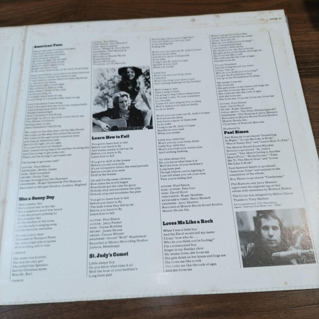 Paul Simon There Goes Rhymin' Simon Vinyl LP Japan Original w/Obi Liner