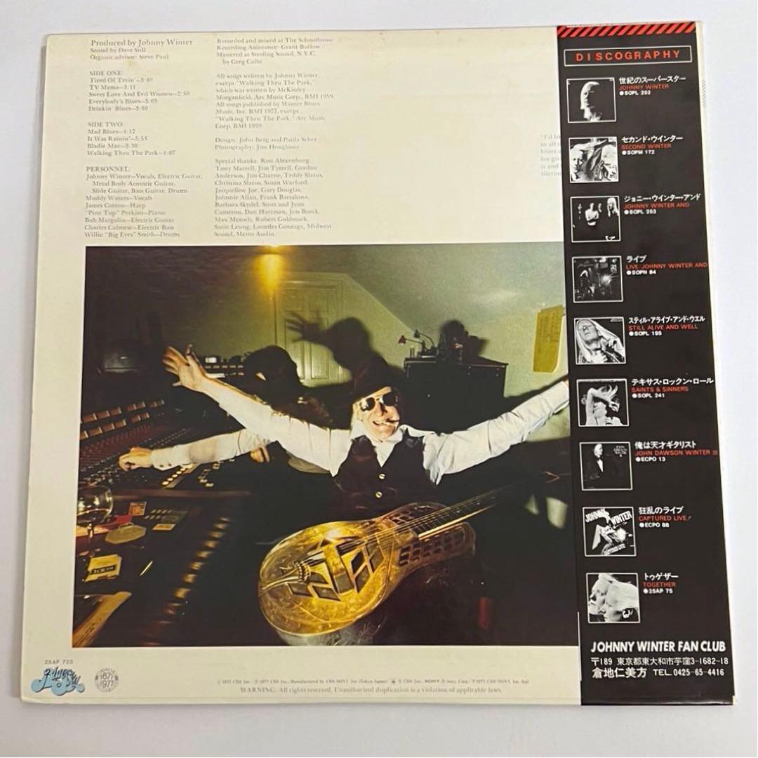 Johnny Winter - Nothin' But The Blues LP, 1977 Japan Pressing, Blues Rock