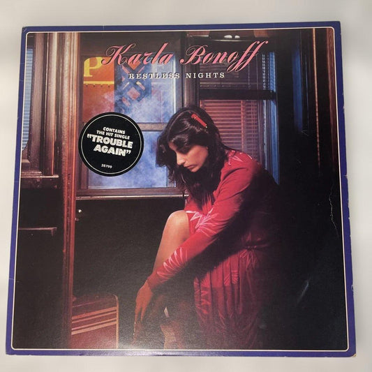 Karla Bonoff Restless Nights LP, Black Vinyl, Used with Wear | Japansoundstore