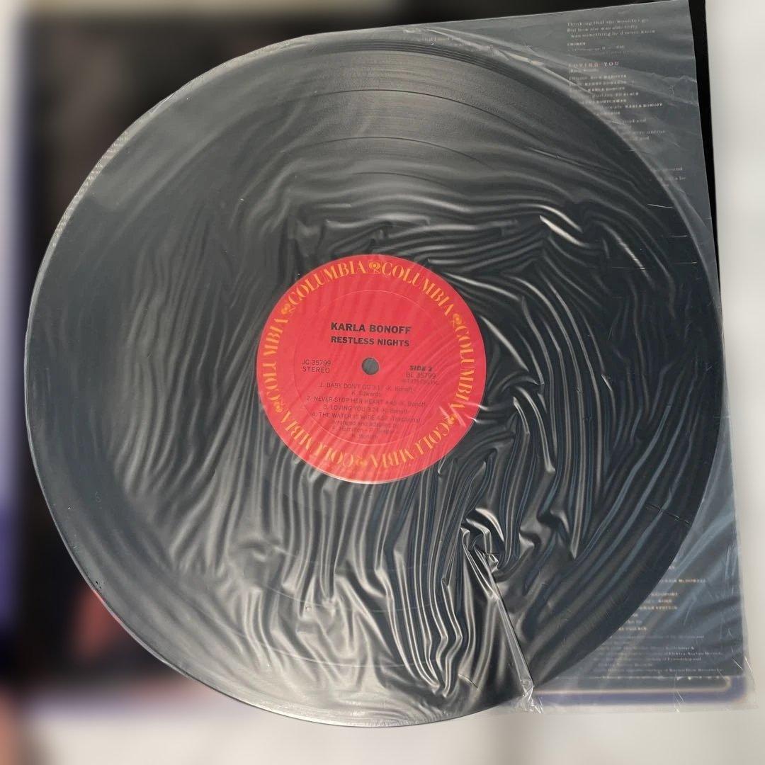 Karla Bonoff Restless Nights LP, Black Vinyl, Used with Wear | Japansoundstore