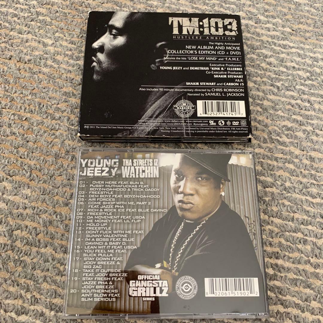Young Jeezy TM:103 Collector's Edition CD+DVD & Tha Streets Iz Watchin CD Lot