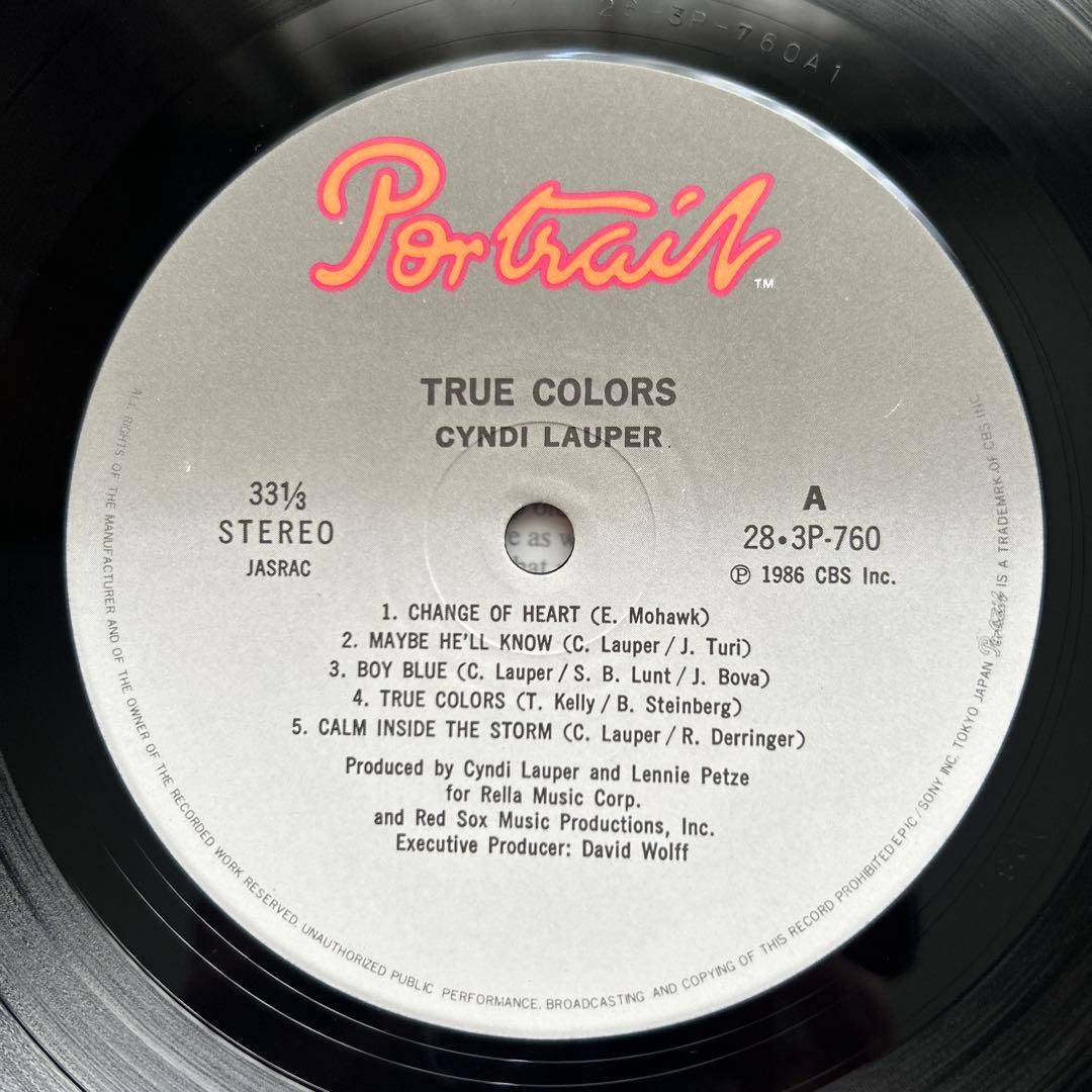 Cyndi Lauper True Colors LP Record Vinyl Used Excellent Condition | Japansoundstore