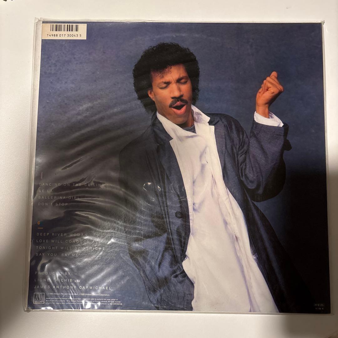 Lionel Richie Dancing On The Ceiling Japan LP Vinyl Record w/ Obi & Lyric Sheet